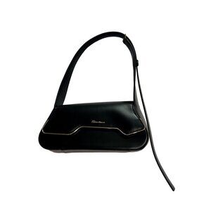 Santoni The Pluto Bag in Black Leather